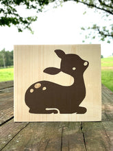 Load image into Gallery viewer, Fawn Woodland Block Wood Home Decor by Heartfelt Giver - Heartfelt Giver