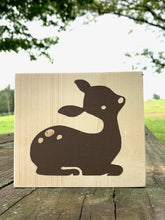 Load image into Gallery viewer, Fawn Woodland Block Wood Home Decor by Heartfelt Giver - Heartfelt Giver