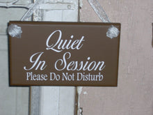 Load image into Gallery viewer, Quiet In Session Please Do Not Disturb Sign Office Door or Wall Hanging - Heartfelt Giver