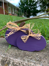 Load image into Gallery viewer, Purple Painted Pumpkins Fall Home Decor - Heartfelt Giver