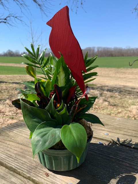 cardinal planter pot Cardinal Planter Pick for Outdoors or Indoors by Heartfelt Giver