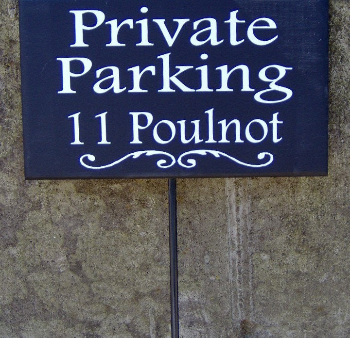 Parking Signs Private with Address– Heartfelt Giver