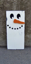 Load image into Gallery viewer, Snowman Wood Vinyl Home Decor Primitive Snowmen Decorations Farmhouse Distressed Wreath Sign Attachment Winter Decor Holiday Gifts Wall Art - Heartfelt Giver