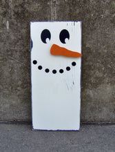 Load image into Gallery viewer, Snowman Wood Vinyl Home Decor Primitive Snowmen Decorations Farmhouse Distressed Wreath Sign Attachment Winter Decor Holiday Gifts Wall Art - Heartfelt Giver