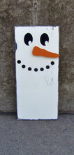 Load image into Gallery viewer, Snowman Wood Vinyl Home Decor Primitive Snowmen Decorations Farmhouse Distressed Wreath Sign Attachment Winter Decor Holiday Gifts Wall Art - Heartfelt Giver