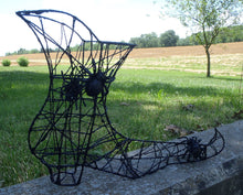Load image into Gallery viewer, Witches Boot Halloween Supplies DIY Centerpiece Floral Arrangements Party Decor Wire Glittered Spooky Witch Spider Home Table Decorations - Heartfelt Giver
