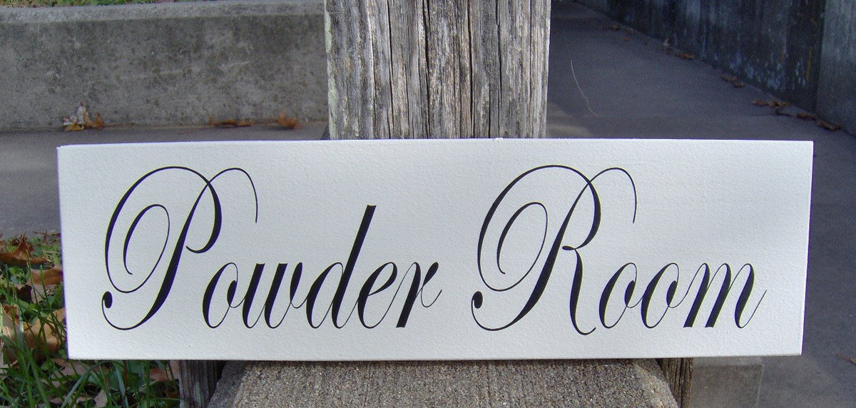 Bathroom Powder Room Sign | Heartfelt Giver