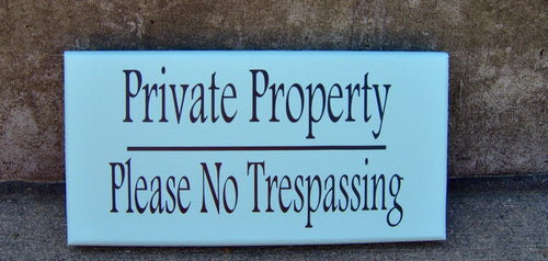Private Property Please No Trespassing Wood Vinyl Sign Seafoam Beach Cottage Home Wall Entry Door Hanger Porch Decor Sign Private Residence - Heartfelt Giver