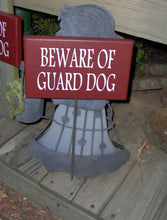 Load image into Gallery viewer, Dog Lover Giver Beware of Guard Dog Pet Wood Sign Vinyl Stake Outdoor Yard Art Yard Sign Pet Sign Dog Sign Dog Decor Pet Supplies Home Sign - Heartfelt Giver