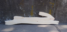 Load image into Gallery viewer, Spring Bunny Rabbit Leaping Cutout Shape Unfinished Wooden Wall Hanging - Heartfelt Giver