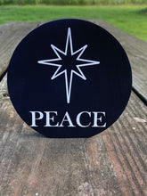 Load image into Gallery viewer, Wood Peace Word Sign for Home Decor or Office Decoration - Heartfelt Giver