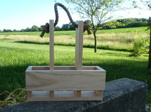 Load image into Gallery viewer, Wine Caddy Carrier Unpainted Unfinished Select Pine Board - Heartfelt Giver