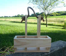 Load image into Gallery viewer, Wine Caddy Carrier Unpainted Unfinished Select Pine Board - Heartfelt Giver