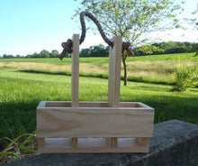 Load image into Gallery viewer, Wine Caddy Carrier Unpainted Unfinished Select Pine Board - Heartfelt Giver