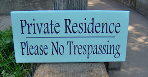 Private Property Signs No Trespassing for Front or Backyard Fence Signs by Heartfelt Giver - Heartfelt Giver