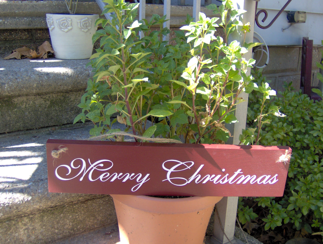 Merry Christmas Sign Wooden Decorative Interior or Exterior Wall Art  by Heartfelt Giver - Heartfelt Giver
