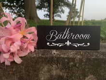Load image into Gallery viewer, Door sign for the bathroom to provide direction for home or business guests.  