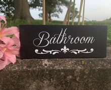 Load image into Gallery viewer, Bathroom Door Hanger or Wall Hanging Directional Signage for the Home or Business - Heartfelt Giver