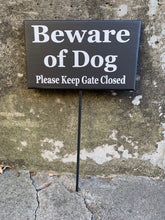 Load image into Gallery viewer, Dog Sign Keep Gate Closed Beware of Dog Yard Stake Sign Decorative Signage for House - Heartfelt Giver
