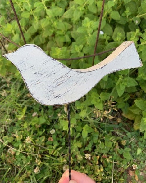 Bird Cottage Decor for the Home Planter Pick Decorations by Heartfelt Giver - Heartfelt Giver