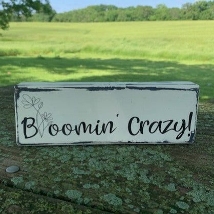 Home decor signage that will bring a spring / summer vibe into your home or office.  This sign was created by hand in a rustic cottage style. 