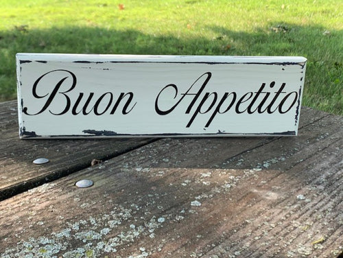 Buon Appetito Kitchen Wood Sign Decorative Decor for the Home by Heartfelt Giver