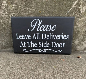 Delivery Package Sign that provide direction for your deliveries. 