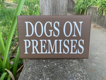 Load image into Gallery viewer, Dog Owner Signs for Backyard Gates or Fences Home Decor