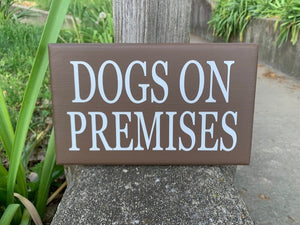 Dog Owner Signs for Backyard Gates or Fences Home Decor