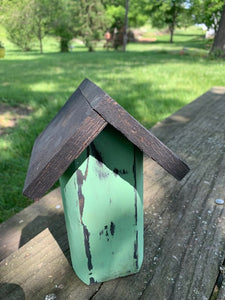 Primitive Birdhouse Rustic Faux Garden Outdoor Home Decor - Heartfelt Giver