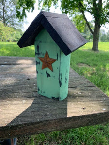 Primitive Birdhouse Rustic Faux Garden Outdoor Home Decor - Heartfelt Giver