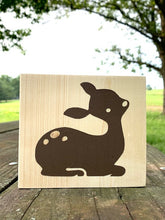 Load image into Gallery viewer, Fawn Woodland Block Wood Home Decor by Heartfelt Giver - Heartfelt Giver