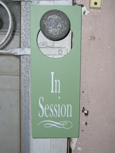 Session Signs for Door Knob Office Business Signage by Heartfelt Giver - Heartfelt Giver