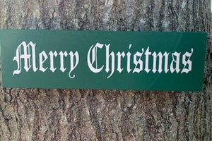 Merry Christmas sign that has old fashion charm.  Decorate your home with the spirt of yesteryear.  Display the sign indoors or outdoors to ad the cheer of Christmas to your home or busines.