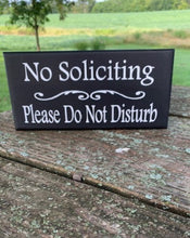 Load image into Gallery viewer, No Soliciting Please Do Not Disturb Sign - Heartfelt Giver