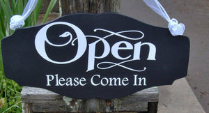 Open Closed Reversible Business Door Sign by Heartfelt Giver - Heartfelt Giver