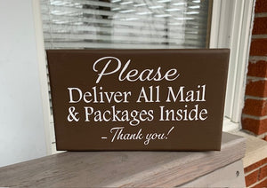 Delivery Sign for Mail and Packages Home or Business - Heartfelt Giver