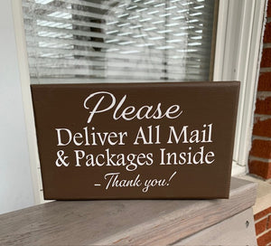 Delivery Sign for Mail and Packages Home or Business - Heartfelt Giver