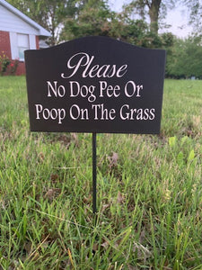 No Poop or Pee Yard Signs Dog - Heartfelt Giver