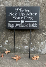 Load image into Gallery viewer, Signs Pick Up After Dog with Stakes Waste Signage - Heartfelt Giver