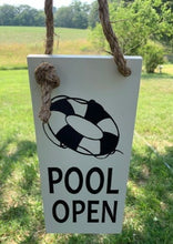 Load image into Gallery viewer, Pool Open Closed Summer Sign - Heartfelt Giver