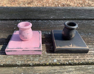 Primitive Candle Holders in Primitive Decor  or Shabby Chic Decor Heartfelt Giver