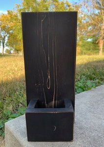 Decorative wall box or table sitter.  Handcrafted in painted in a distressed primitive rustic style.  Ad candles or flowers to make it your own. 