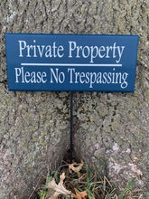 Load image into Gallery viewer, Private Property No Trespassing Yard Signs with Stake - Heartfelt Giver