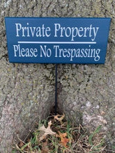 Load image into Gallery viewer, property yard sign with a stake