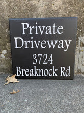 Load image into Gallery viewer, Private Driveway House Address Sign - Heartfelt Giver