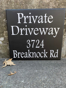 Private Driveway House Address Sign - Heartfelt Giver