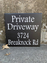 Load image into Gallery viewer, Private Driveway House Address Sign - Heartfelt Giver