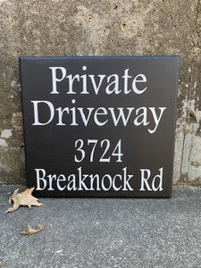 Private Driveway House Address Sign - Heartfelt Giver