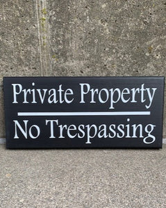 Property Outdoor Signs No Trespassing - Heartfelt Giver